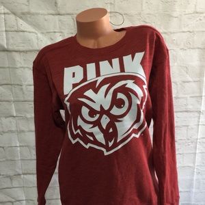 NWT VS/PINK small light Sweatshirt (Dark Red color